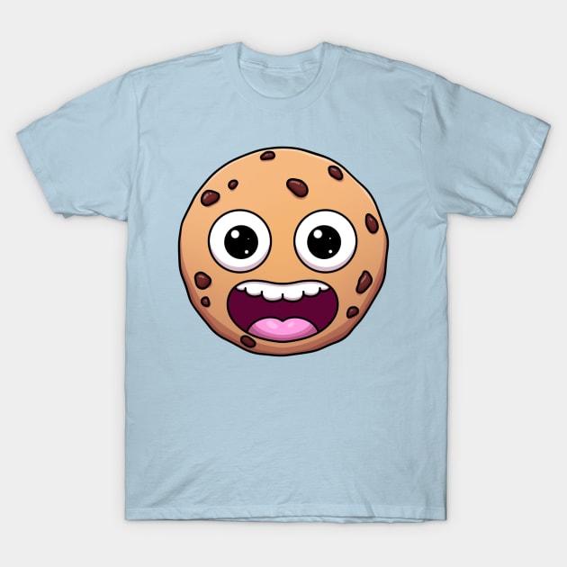 Happy Chocolate Chip Cookie T-Shirt by TheMaskedTooner